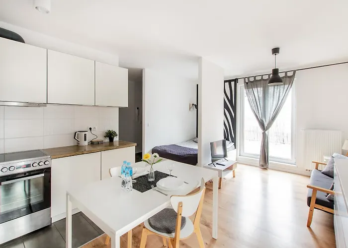 White With Terrace Appartement Wrocław